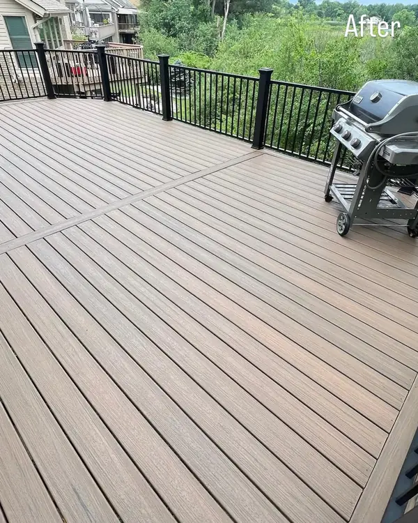 Backyard Deck after the Crist Painting crew finished