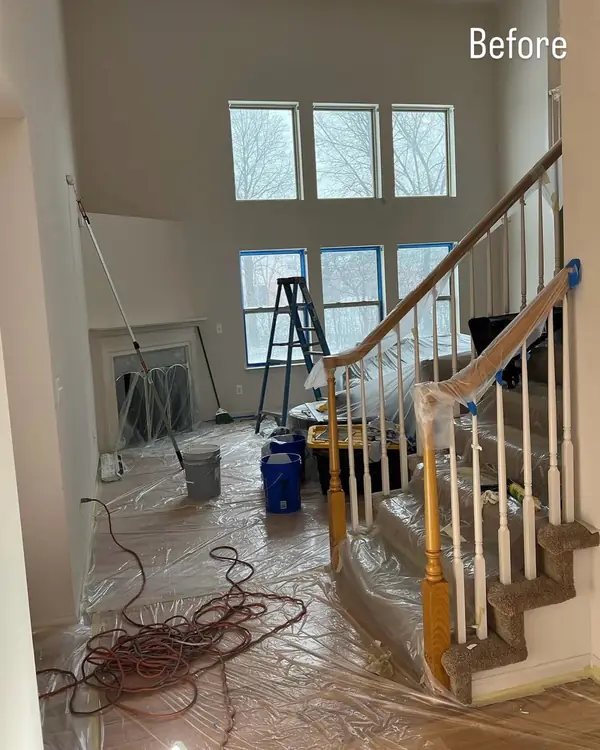 Two-Story Great Room before painting